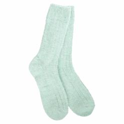 Holiday Ragg Feather Crew -Simply Devine Gifts And Decor Shop WRAFECRW 357 FrostyGreen