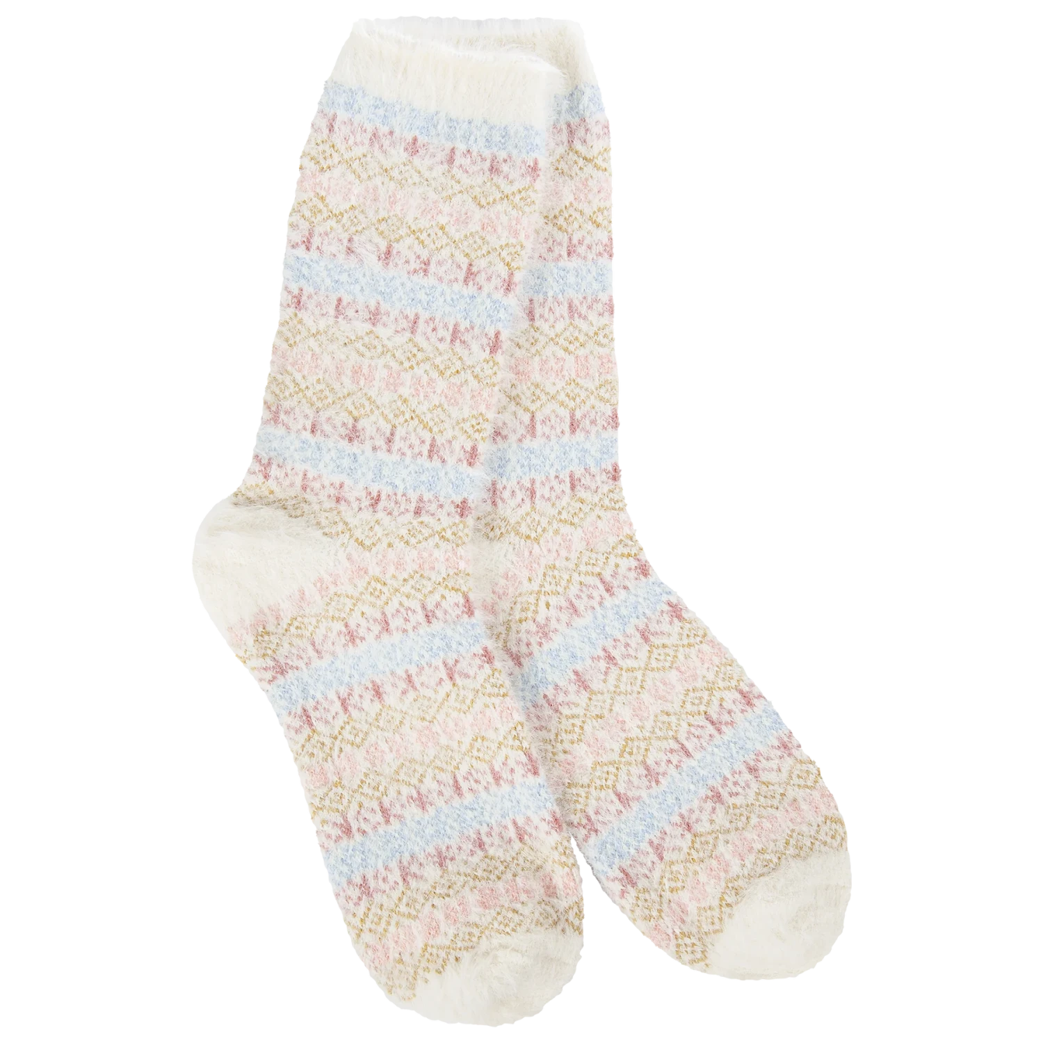 Holiday Feather Multi Stripe Crew 3 Holiday Feather Multi Stripe Crew