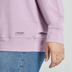 Women's Life Is Good Positive Lifestyle Brand Crusher-FLEX Oversized Crew -Simply Devine Gifts And Decor Shop Womens Life is Good Positive Lifestyle Brand CrusherFLEX Oversized Crew 115228 4 lg