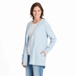 Women's Solid Crusher-FLEX Cardigan -Simply Devine Gifts And Decor Shop Womens Solid CrusherFLEX Cardigan 130850 1 lg