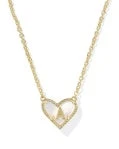 HEART LETTER PENDANT NECKLACE