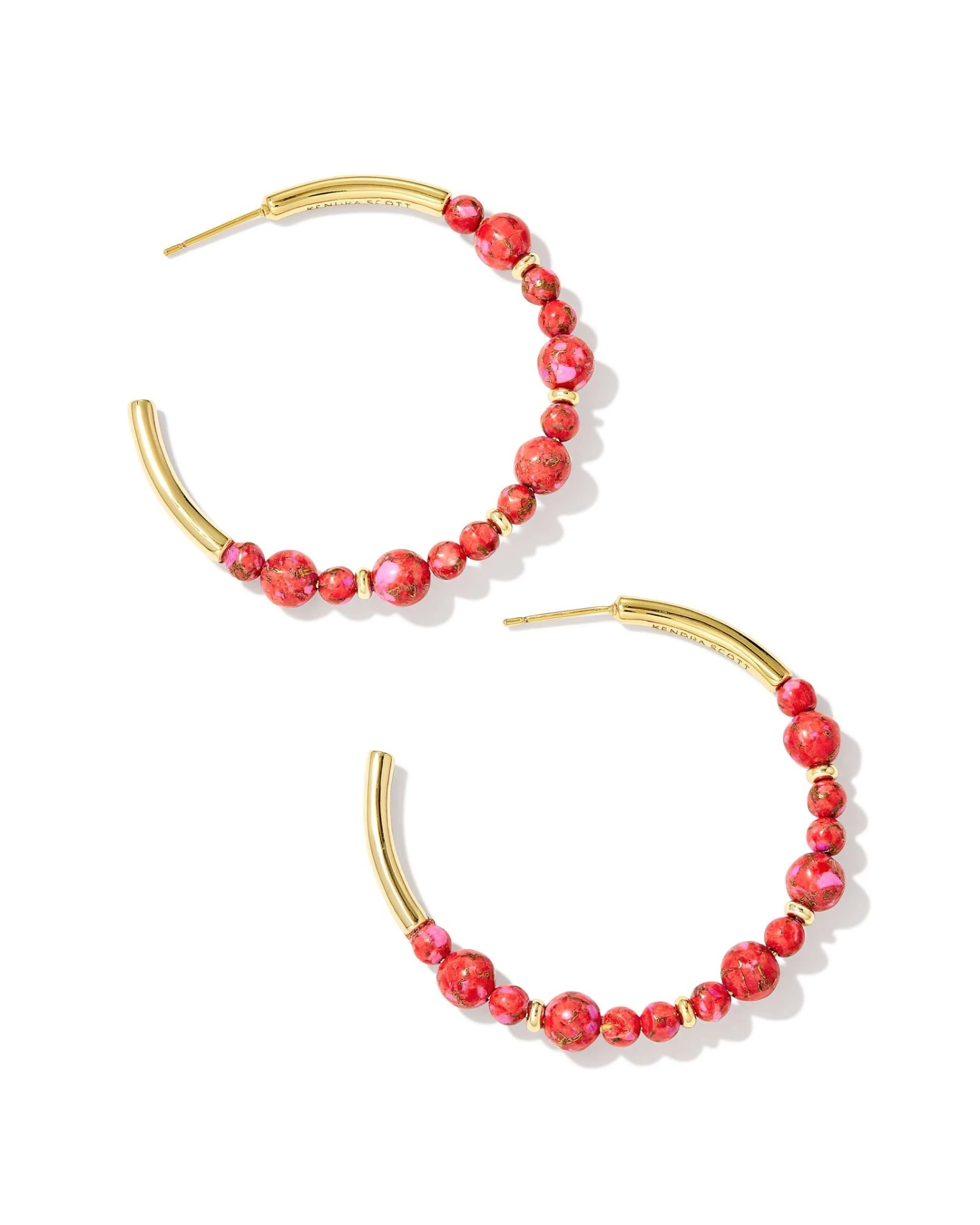 JOVIE BEADED HOOP EARRINGS 4 JOVIE BEADED HOOP EARRINGS - Image 2