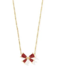 BLAIR BOW SMALL SHORT PENDANT NECKLACE -Simply Devine Gifts And Decor Shop cedc079e6cc6f1bf3ef08ffeef371cf5