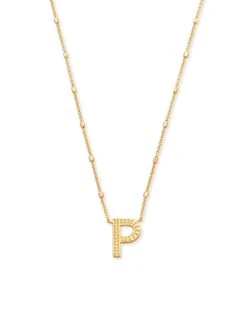 LETTER PENDANT NECKLACE GOLD METAL -Simply Devine Gifts And Decor Shop f778551545f44d63588c608d42ffe8aa