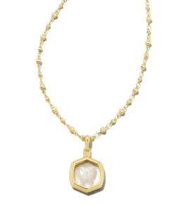 Davie Intaglio Convertible Pendant Necklace -Simply Devine Gifts And Decor Shop kendra scott davie intaglio pendant necklace gold clear glass butterfly 00