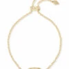 Elaina Adjustable Chain Bracelet -Simply Devine Gifts And Decor Shop kendra scott elaina gold adjustable bracelet in iridescent drusy 00 default lg