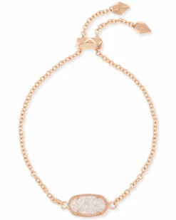 Elaina Adjustable Chain Bracelet -Simply Devine Gifts And Decor Shop kendra scott elaina rose gold adjustable bracelet in iridescent drusy 00 default lg