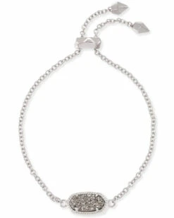 Elaina Adjustable Chain Bracelet -Simply Devine Gifts And Decor Shop kendra scott elaina silver adjustable bracelet in platinum drusy 00 deafult lg