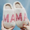 PINK MAMA HOUSE SLIPPERS -Simply Devine Gifts And Decor Shop ma ma slippers for women white