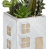 White House Pot W/Succulents -Simply Devine Gifts And Decor Shop me178198