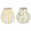 Floral & Striped Vases