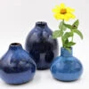 Ceramic Vase, Blue Reactive Glaze (finishes May Vary) -Simply Devine Gifts And Decor Shop mn1 001962