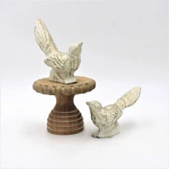 4.5x4.5x4" Wood Beaded Pedestal
