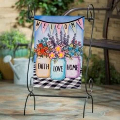 Faith Love Home Jars Linen Flag Collection