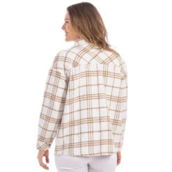 TAN/CREAM PLAID SHACKET FOR WOMEN -Simply Devine Gifts And Decor Shop shacket tan plaid for women new arrivals 2048x 499a9101 a9e4 472b 8496 0180befa65f8