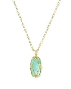 ELLE LATTICE FRAME LARGE LONG PENDANT NECKLACE -Simply Devine Gifts And Decor Shop unnamed 21