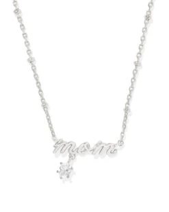 MOM CRYSTAL SHORT PENDANT NECKLACE